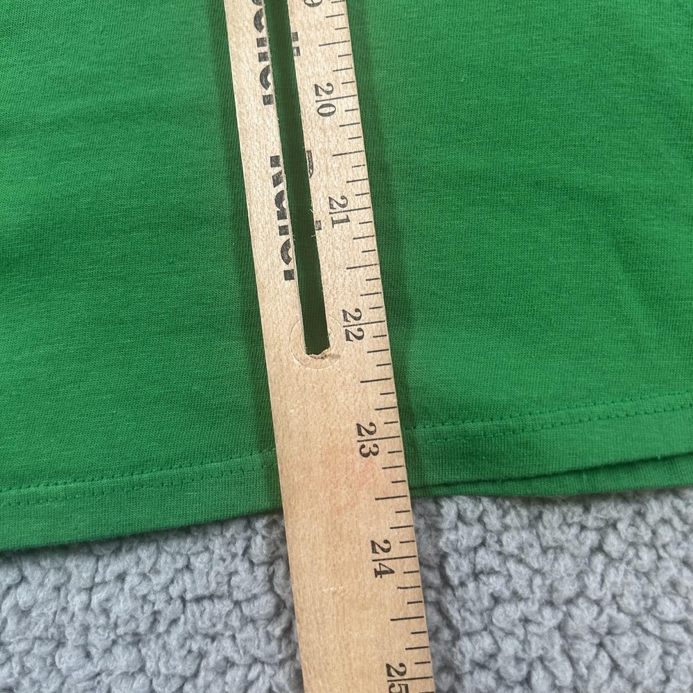 Nike Shirt Womens Medium Green Scoop Neck Short Sleeve Athletic Swoosh Logo Tee - Picture 5 of 7